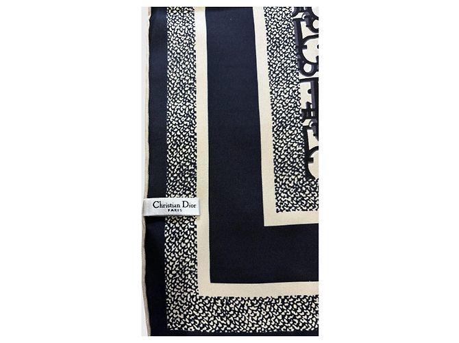Oblique Foulard Dior Diortwin bordeaux blu - vista 6