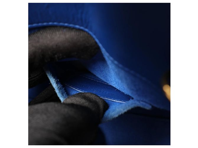 Autre Marque Saint Laurent Paris Sac de Jour Nano Leather 2Way Handbag Blue 340778 - vista 16