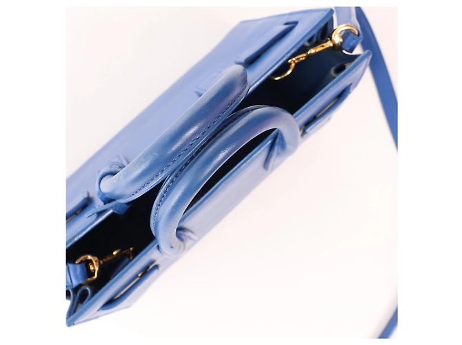 Autre Marque Saint Laurent Paris Sac de Jour Nano Leather 2Way Handbag Blue 340778 - vista 6