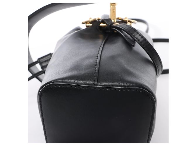 Borsa a tracolla 2Way Mon Tresor Mini in pelle Fendi in nero 8BS010 - vista 10