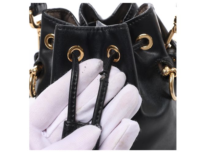 Borsa a tracolla 2Way Mon Tresor Mini in pelle Fendi in nero 8BS010 - vista 7