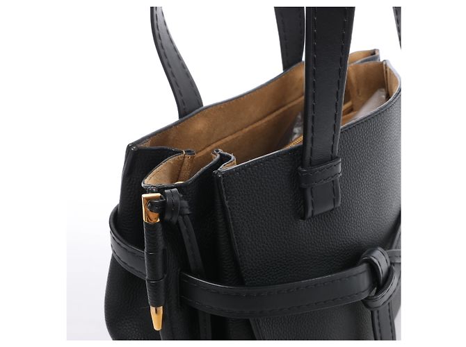 Loewe Gate Top Handle 2Way Handtasche aus Leder in Schwarz - Ansicht 5