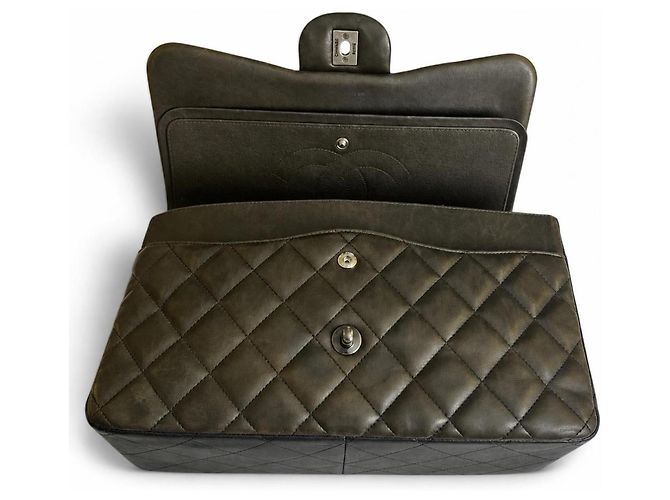 Timeless Borsa Chanel Jumbo Classic Double Flap Edinburgh TriColor - vista 7