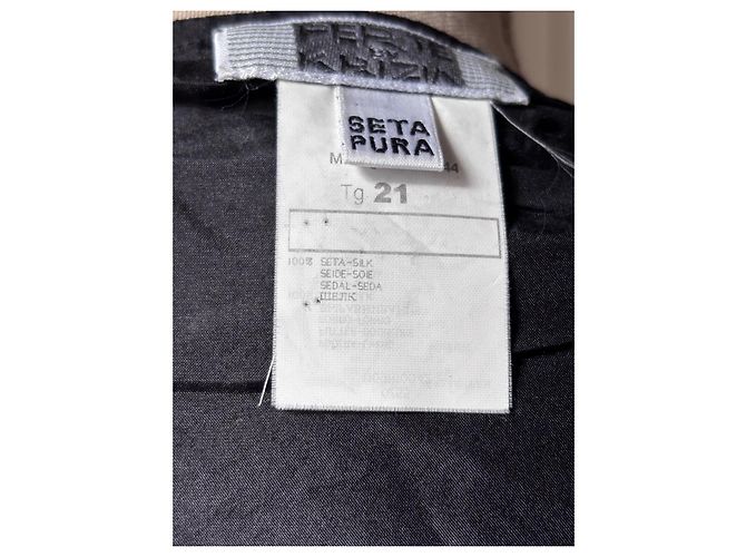 Krizia Falda larga de gasa de seda negra - vista 4