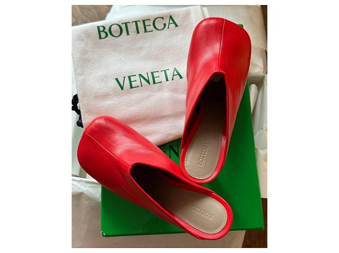 Bottega Veneta BV Bold Leder-Mules mit Absatz - Ansicht 3
