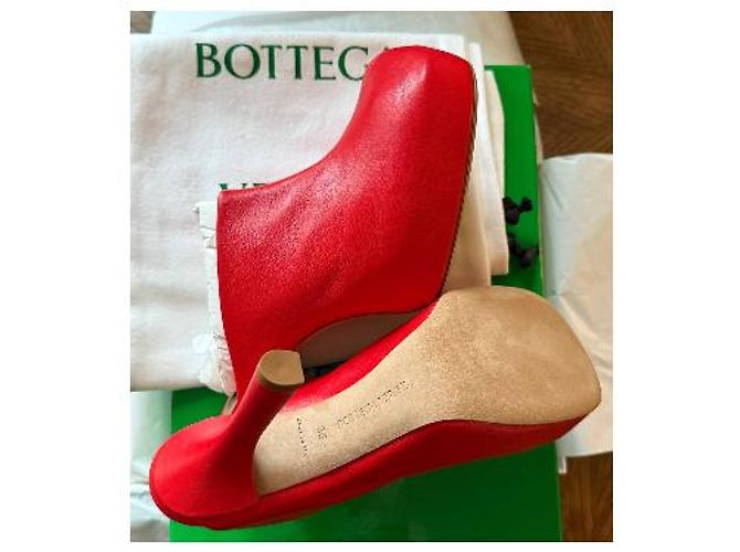 Bottega Veneta BV Bold Leder-Mules mit Absatz - Ansicht 4