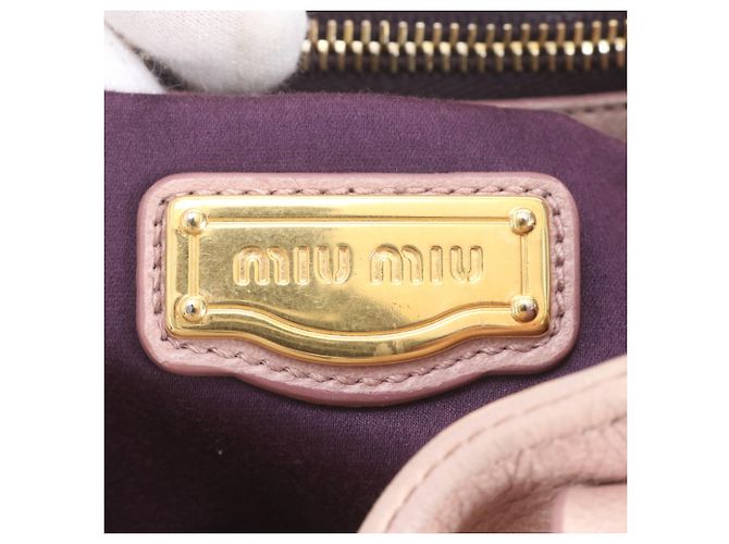 Bolsa 2-Way em couro com laço lateral Miu Miu - vista 10