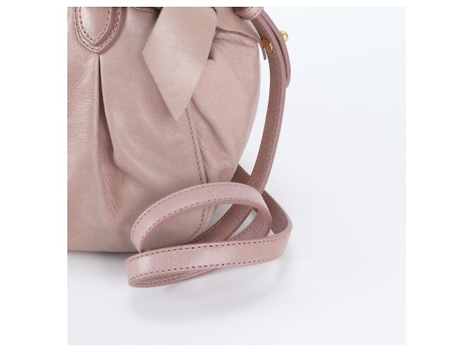 Bolsa 2-Way em couro com laço lateral Miu Miu - vista 3