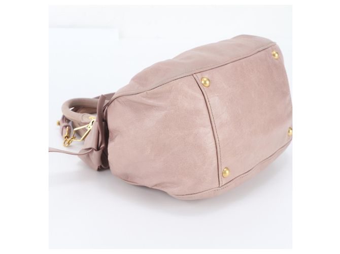 Bolsa 2-Way em couro com laço lateral Miu Miu - vista 6