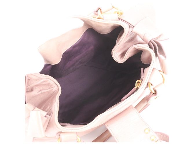 Bolsa 2-Way em couro com laço lateral Miu Miu - vista 8