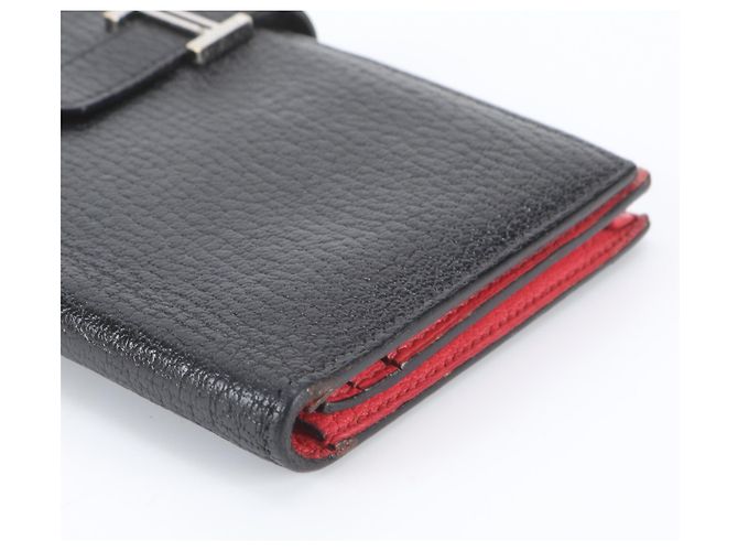 Hermès Hermes Bearn Soufflé Leder Geldbörse - Ansicht 3