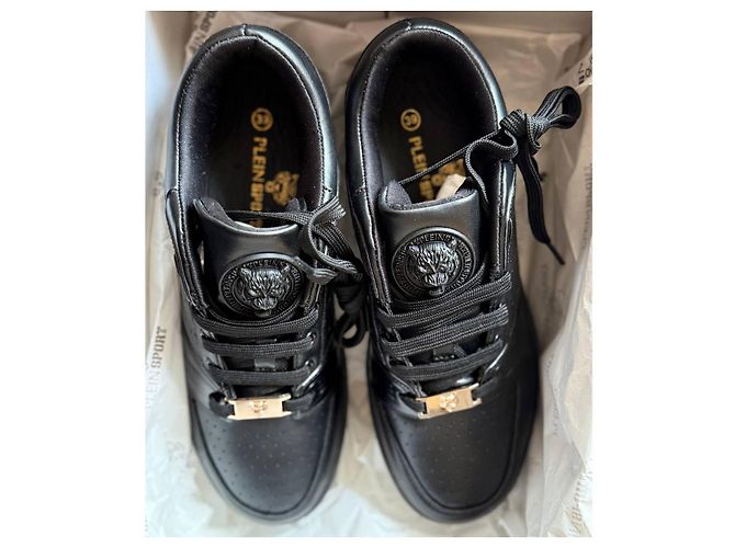 Philipp Plein Sport Leder Sneaker Schwarz EU 39 - Ansicht 4