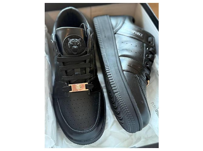 Philipp Plein Sport Leder Sneaker Schwarz EU 39 - Ansicht 7