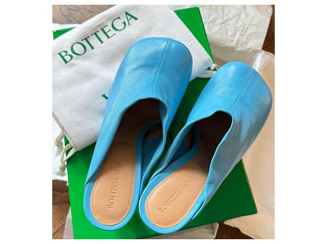 Bottega Veneta BV Bold Leder Plateau-Mules - Ansicht 2