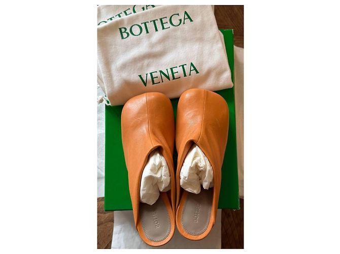 Bottega Veneta BV Bold Leder-Mules - Braun - Ansicht 2