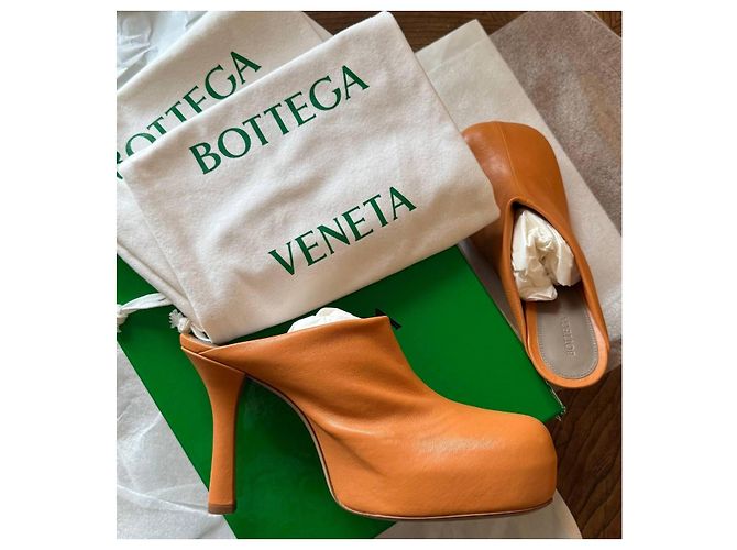 Bottega Veneta BV Bold Leder-Mules - Braun - Ansicht 3
