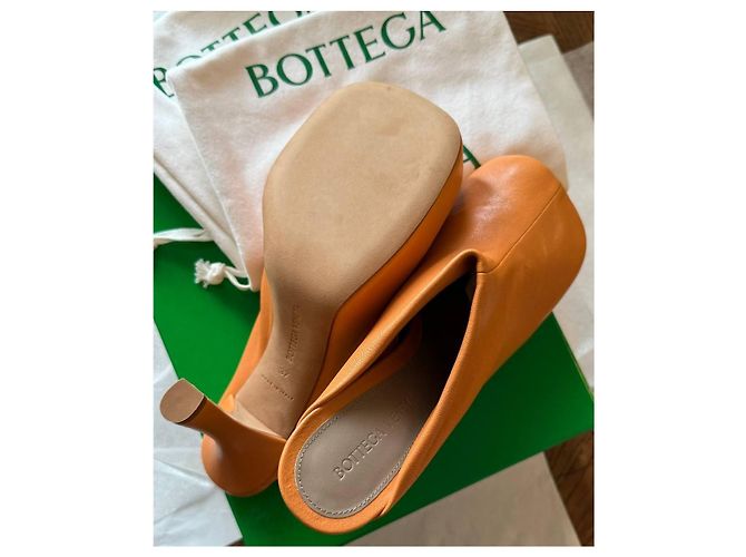 Bottega Veneta BV Bold Leder-Mules - Braun - Ansicht 4