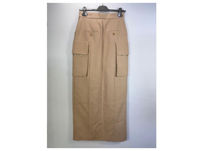 Max Mara Cargo Maxi-Rock aus Camel-Wolle - Ansicht 2