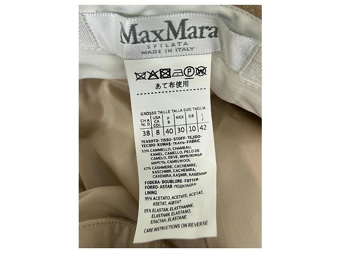Max Mara Cargo Maxi-Rock aus Camel-Wolle - Ansicht 3