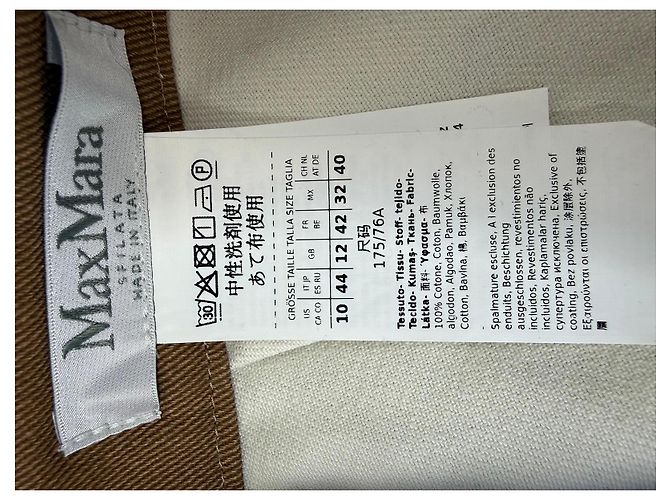 Max Mara Pantalones cortos de algodón marrones - vista 2
