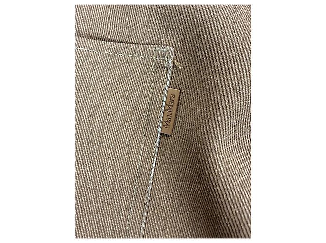 Max Mara Pantalones cortos de algodón marrones - vista 4