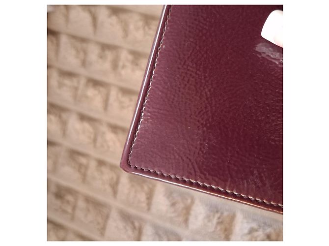 Yves Saint Laurent YSL Monogram Lackleder Geldbörse - Ansicht 10