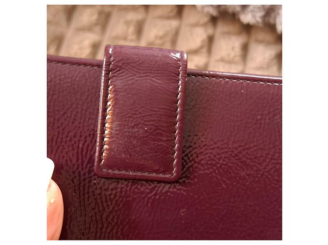 Yves Saint Laurent YSL Monogram Lackleder Geldbörse - Ansicht 11