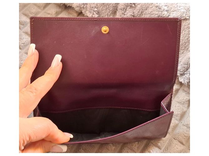 Yves Saint Laurent YSL Monogram Lackleder Geldbörse - Ansicht 13