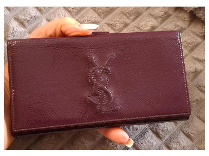 Yves Saint Laurent YSL Monogram Lackleder Geldbörse - Ansicht 14