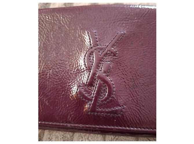 Yves Saint Laurent YSL Monogram Lackleder Geldbörse - Ansicht 3