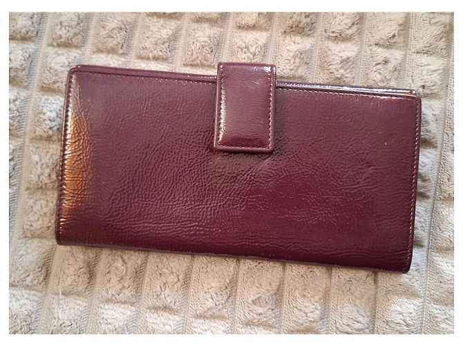 Yves Saint Laurent YSL Monogram Lackleder Geldbörse - Ansicht 4
