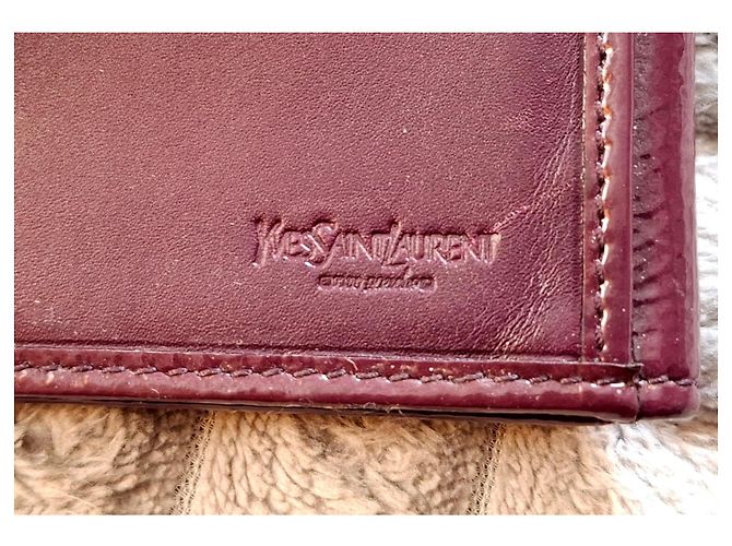 Yves Saint Laurent YSL Monogram Lackleder Geldbörse - Ansicht 5
