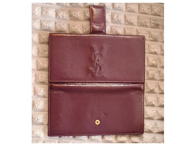 Yves Saint Laurent YSL Monogram Lackleder Geldbörse - Ansicht 7