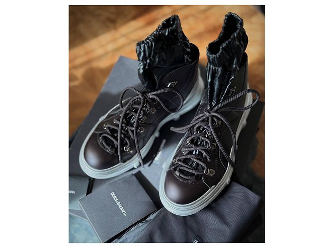 Dolce & Gabbana Galileo High-Top Boots Black Silver - view 2