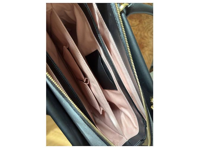 Autre Marque Maison Héroïne Leder Shopper Schwarz - Ansicht 3