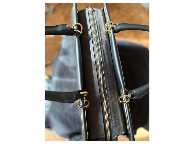 Autre Marque Maison Héroïne Leder Shopper Schwarz - Ansicht 6