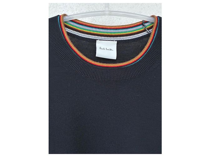 Paul Smith Pullover aus Merinowolle in Marineblau - Ansicht 2