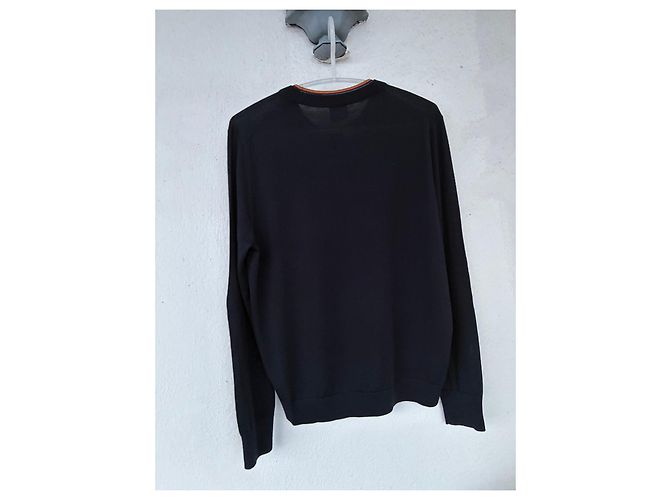 Paul Smith Pullover aus Merinowolle in Marineblau - Ansicht 3