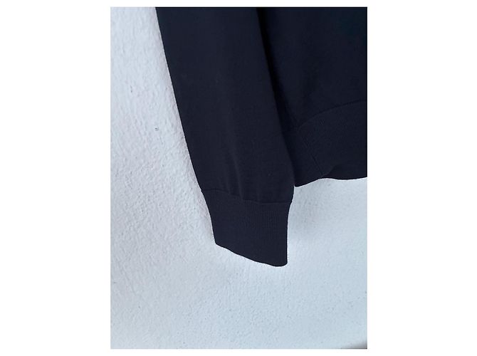 Paul Smith Pullover aus Merinowolle in Marineblau - Ansicht 5