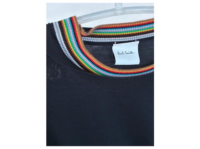 Paul Smith Pullover aus Merinowolle in Marineblau - Ansicht 8