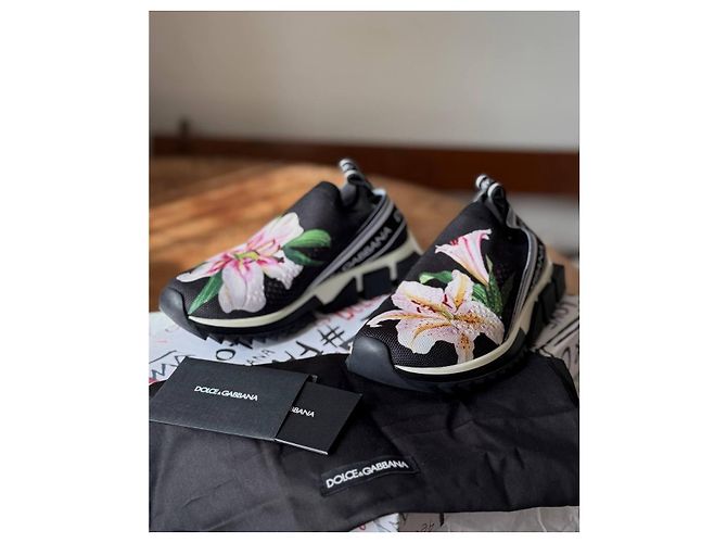 Dolce & Gabbana Sorrento Lilium Print Sneaker - Ansicht 3