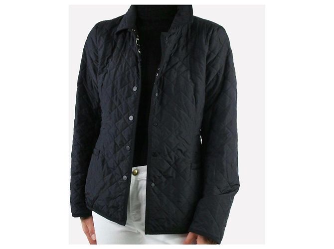 Salvatore Ferragamo gesteppte Jacke aus Nylon in Schwarz - Ansicht 2
