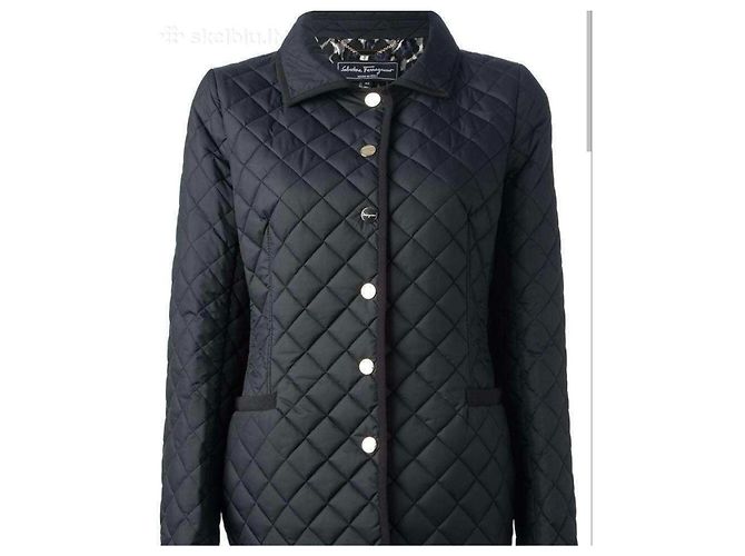 Salvatore Ferragamo gesteppte Jacke aus Nylon in Schwarz - Ansicht 5