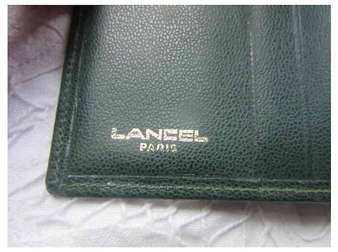 Cartera Lancel de piel verde con cierre dorado - vista 7