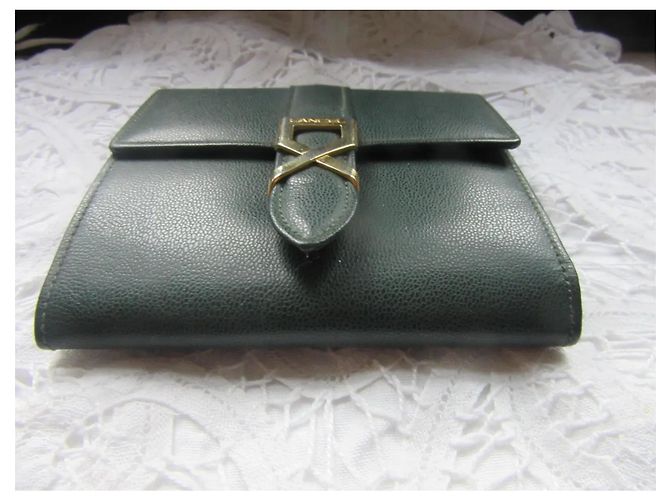 Cartera Lancel de piel verde con cierre dorado - vista 9