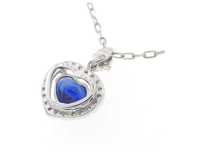 Autre Marque Collana in platino, zaffiro e diamante - vista 4