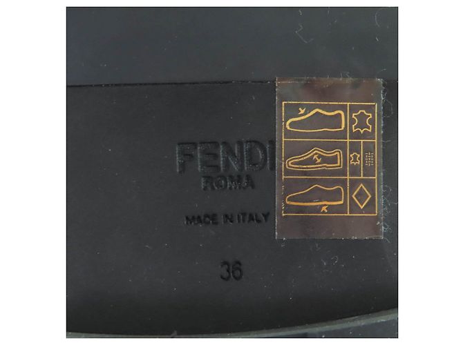 Fendi Black Leather Short Boots - view 12
