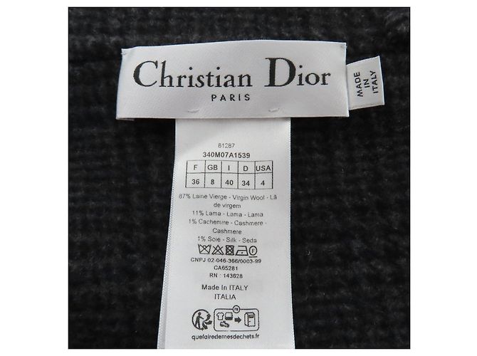 Abrigo double-face de mezcla de seda Christian Dior - vista 7