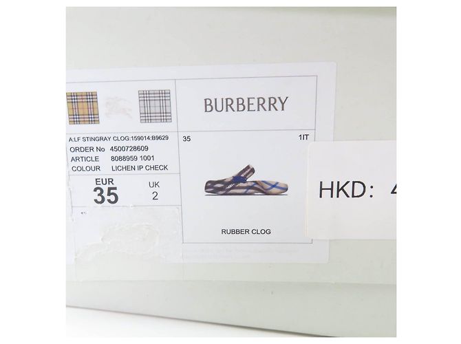 Burberry Check Pattern Rubber Sandals - view 13