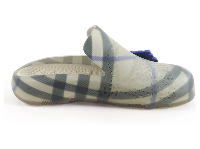 Burberry Check Pattern Rubber Sandals - view 6